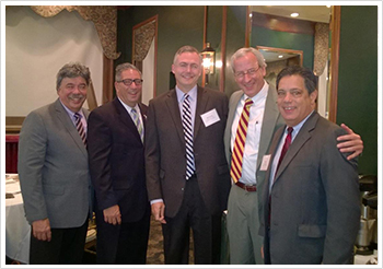 Pictured left to right: with Reps. Paul Costa and Dom Costa, Matt Smith, Rep. Dan Frankel, and Sen. Jay Costa